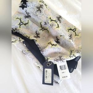 Rag & Bone Black and Coral Scarf